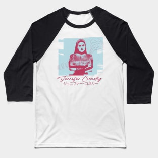 Jennifer Connelly  • • Retro Aesthetic Design Baseball T-Shirt